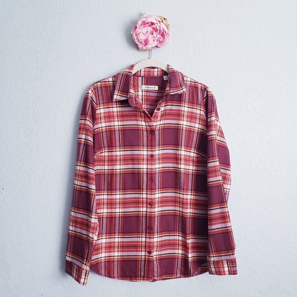 Orvis Lodge Plaid Flannel Buttondown